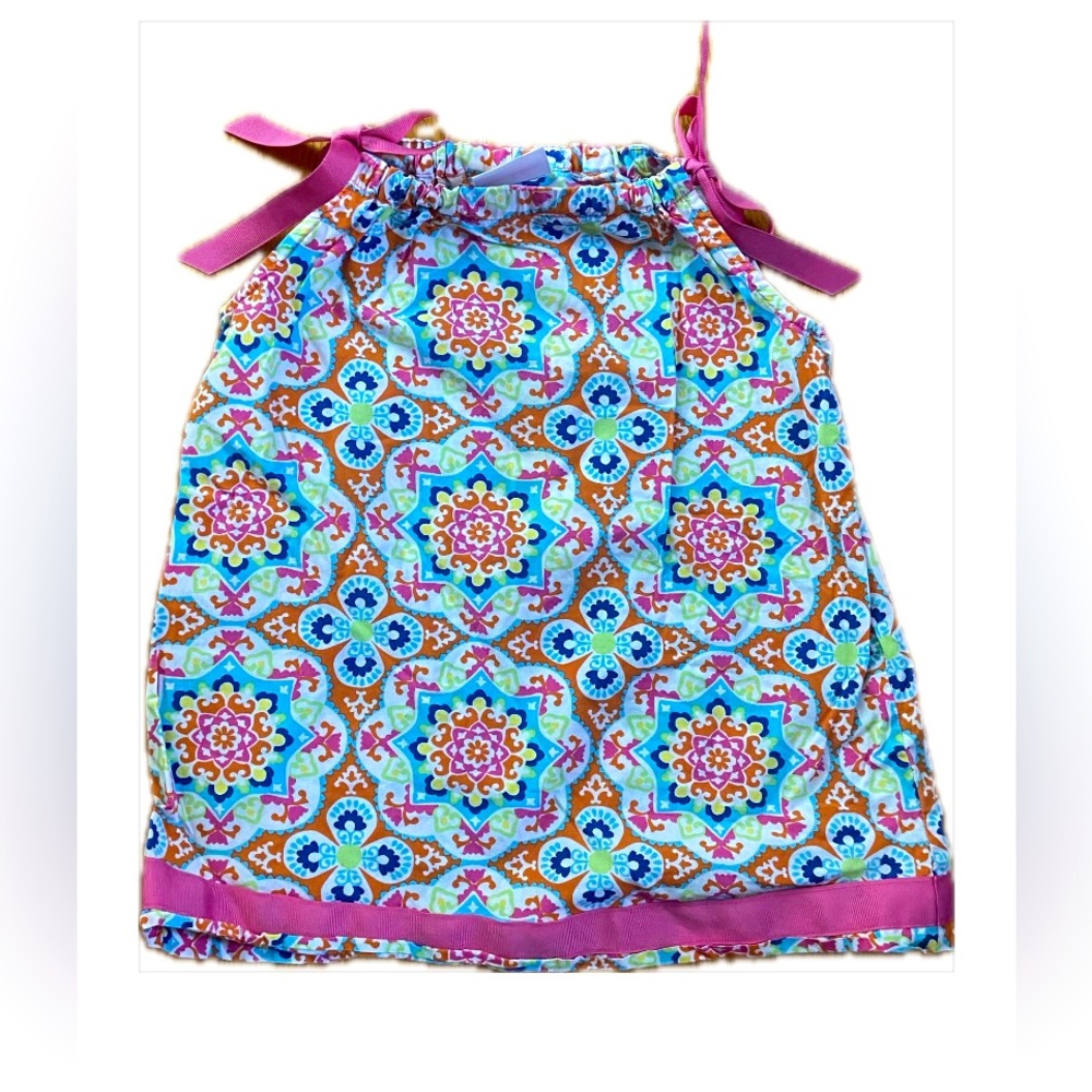 Colorful Geometric Print Top